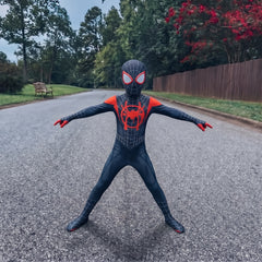 Black Red Spider Hero Costume for Kids | Superhero Bodysuit | Halloween Cosplay Outfit