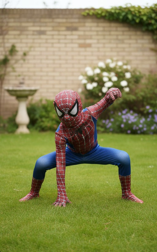 Spider-Man Costume for Kids | Boys & Girls Raimi Spider-Man Halloween Outfit | Toddler Cosplay Suit