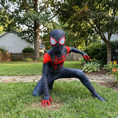 Black Red Spider Hero Costume for Kids | Superhero Bodysuit | Halloween Cosplay Outfit