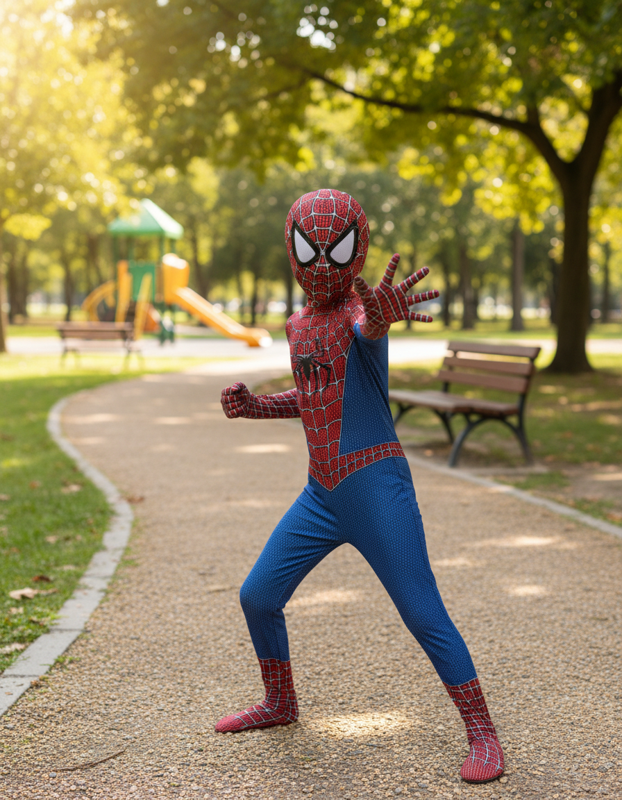 Spider-Man Costume for Kids | Boys & Girls Raimi Spider-Man Halloween Outfit | Toddler Cosplay Suit